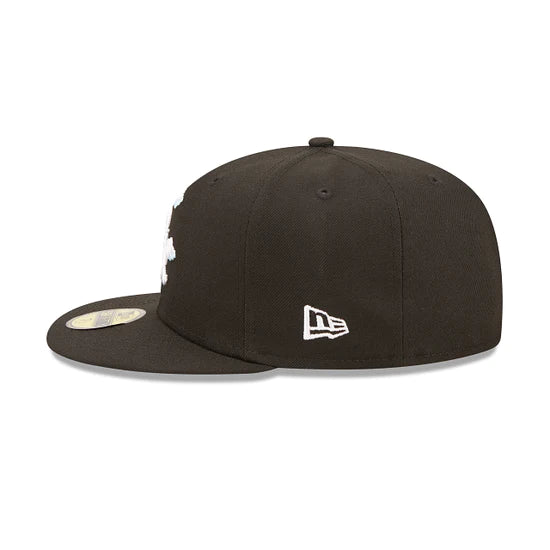 Chicago White Sox 2005 World Series Comic Cloud Black 59FIFTY Fitted Hat for Men - Official MLB Baseball Cap for Games & Streetwear Fashion