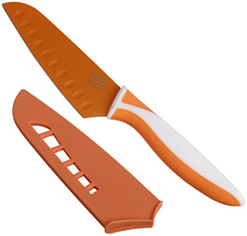 Teal Santoku Knife
