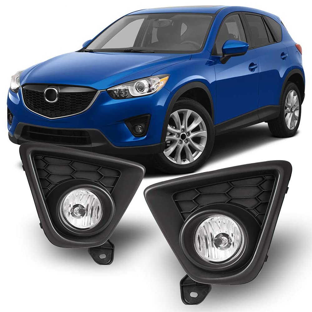 CPW LED Fog Lights Kit for 2013-2015 Mazda CX-5 - Waterproof Driving Lights with Wiring Harness & Switch - Perfect for Night Driving and Off-Road Adventures