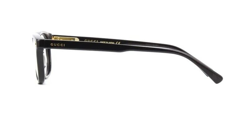 Gucci GG 1046O 004 Black Rectangle Unisex Eyeglasses - Stylish Prescription Glasses for Men & Women - Perfect for Work, Reading & Fashion Accessories
