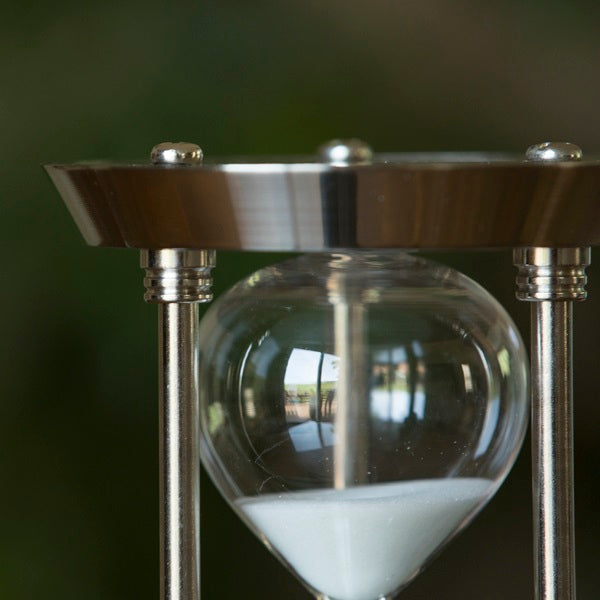 60 Minute Aluminum Sand Timer - Hourglass for Time Management, Games, and Classroom Activities | Durable & Decorative