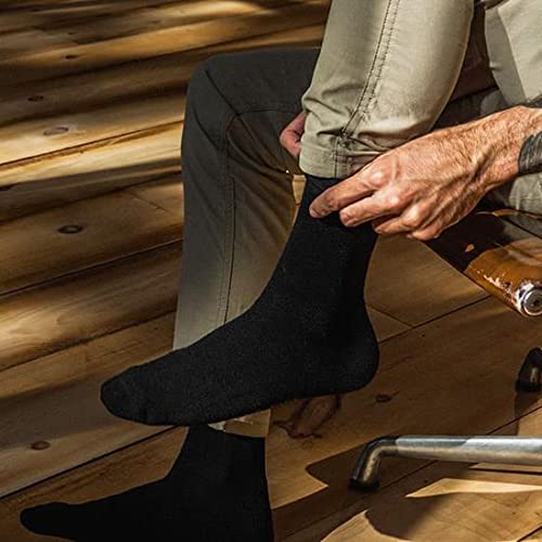 Premium Men's Dress Socks - Classic Business Casual Solid Color Formal Socks for Office, Wedding & Professional Occasions