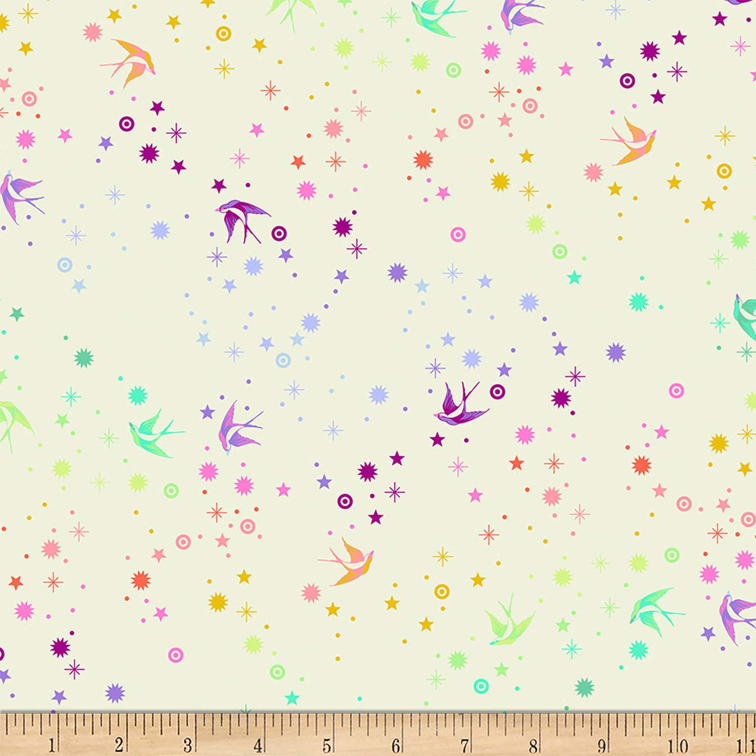 Tula Pink True Colors Fairy Dust Cotton Candy Quilting Fabric by the Yard - Premium Cotton Fabric for Quilting, Sewing & DIY Craft Projects