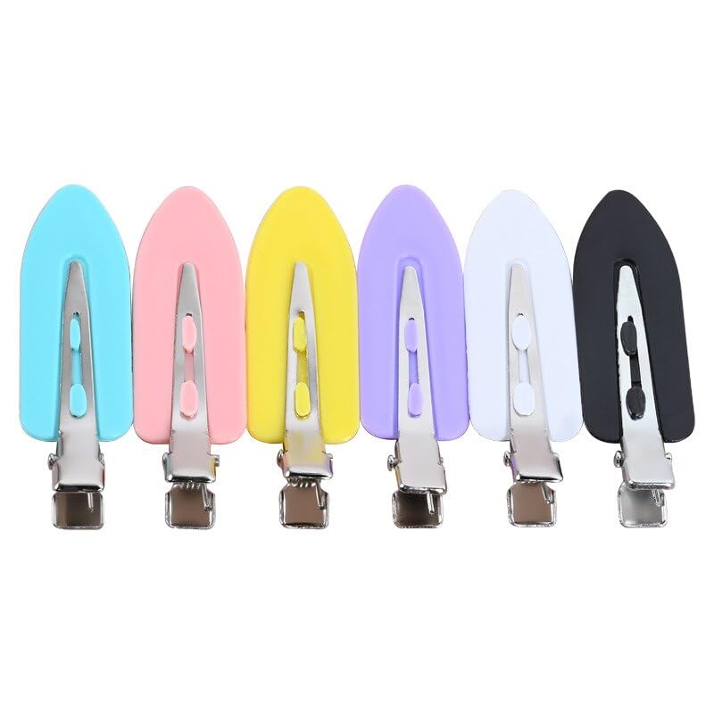 4pcs No Bend Hair Clips - Crease-Free Barrettes for Women & Girls, Perfect for Curly Hair Styling & Makeup Accessories (Great for Daily Use, Parties & Salon Styling)
