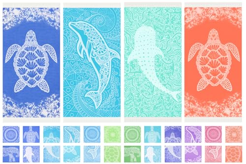 4 Pack Blue Turtle Whale Pink Turtle