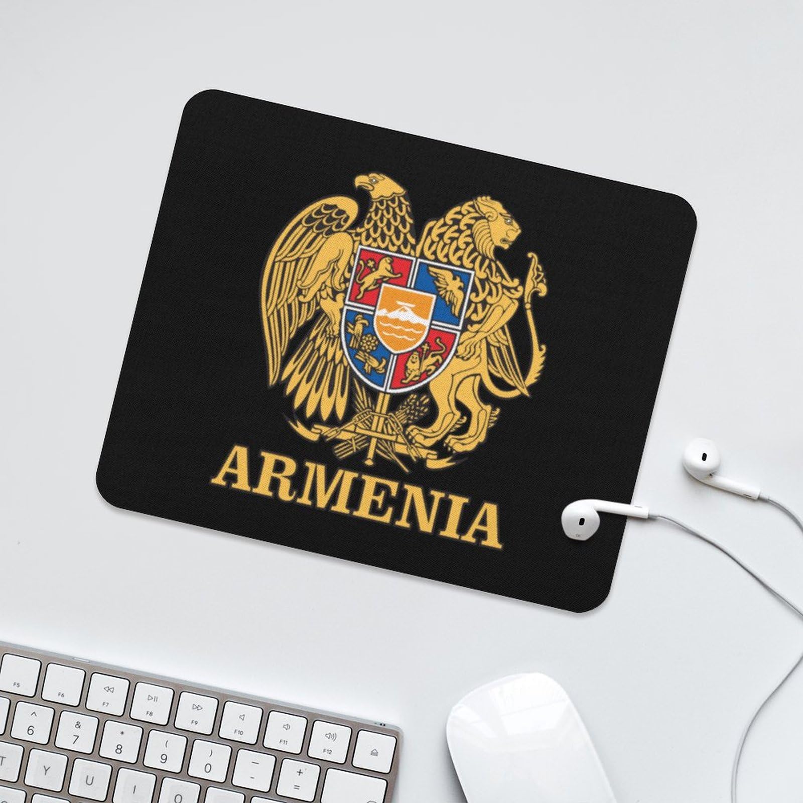 Armenian Coat of Arms Mouse Pad - Durable Non-Slip Waterproof Gaming Mouse Mat for PC & Laptop (20x25cm) | Perfect for Office, Home & Esports | Unisex Computer Accessory