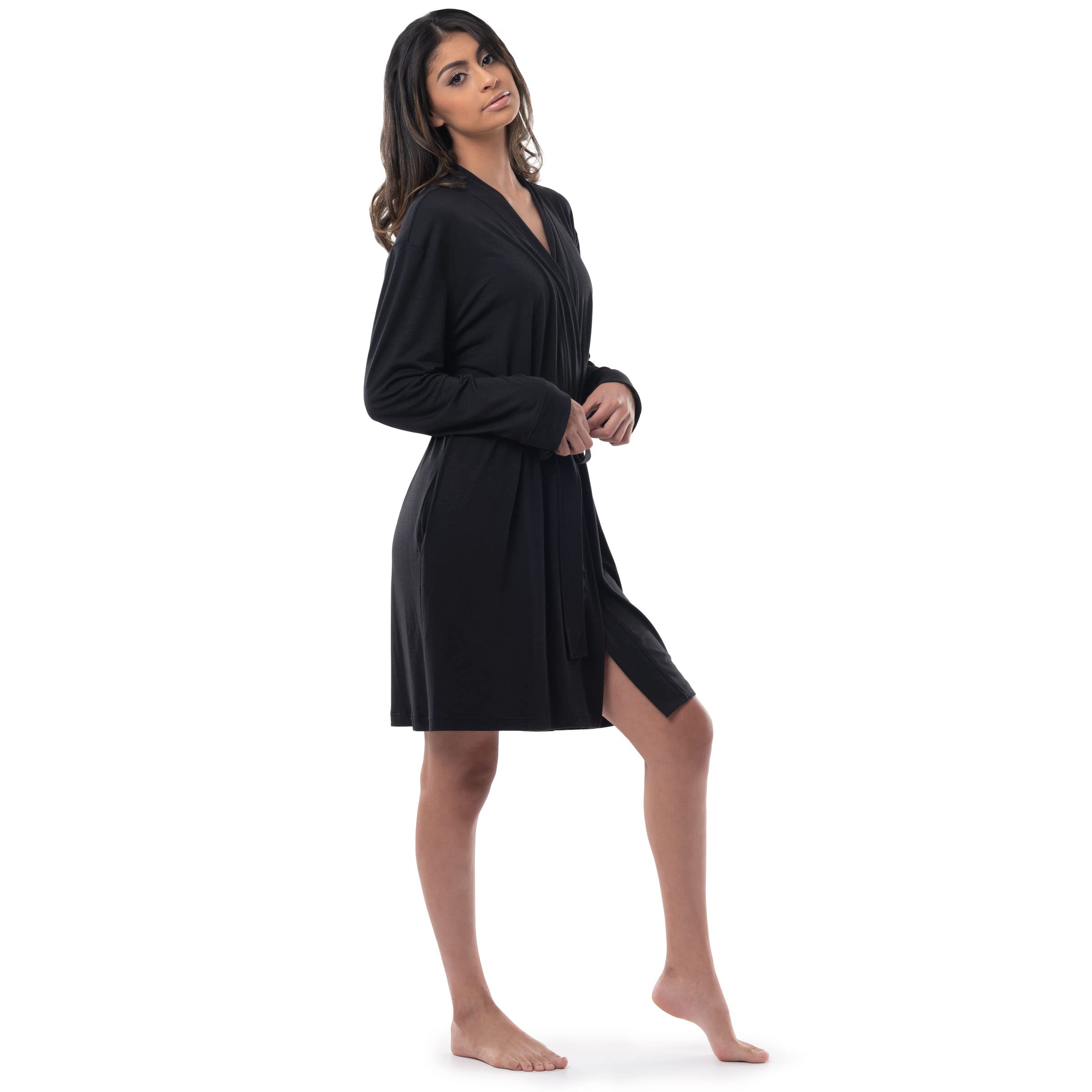 Fruit of the Loom Women's Breathable Cotton Robe - Soft & Comfortable Loungewear for Relaxing at Home, Spa Days & Mornings