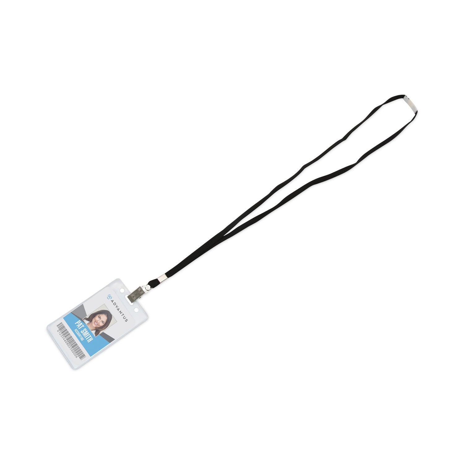 Advantus Deluxe Safety Lanyards with Metal Clip Fastener - 36 Inch Black Retractable Badge Holder (24-Pack) - Ideal for ID Cards, Keys & Work Badges at Office, School or Events