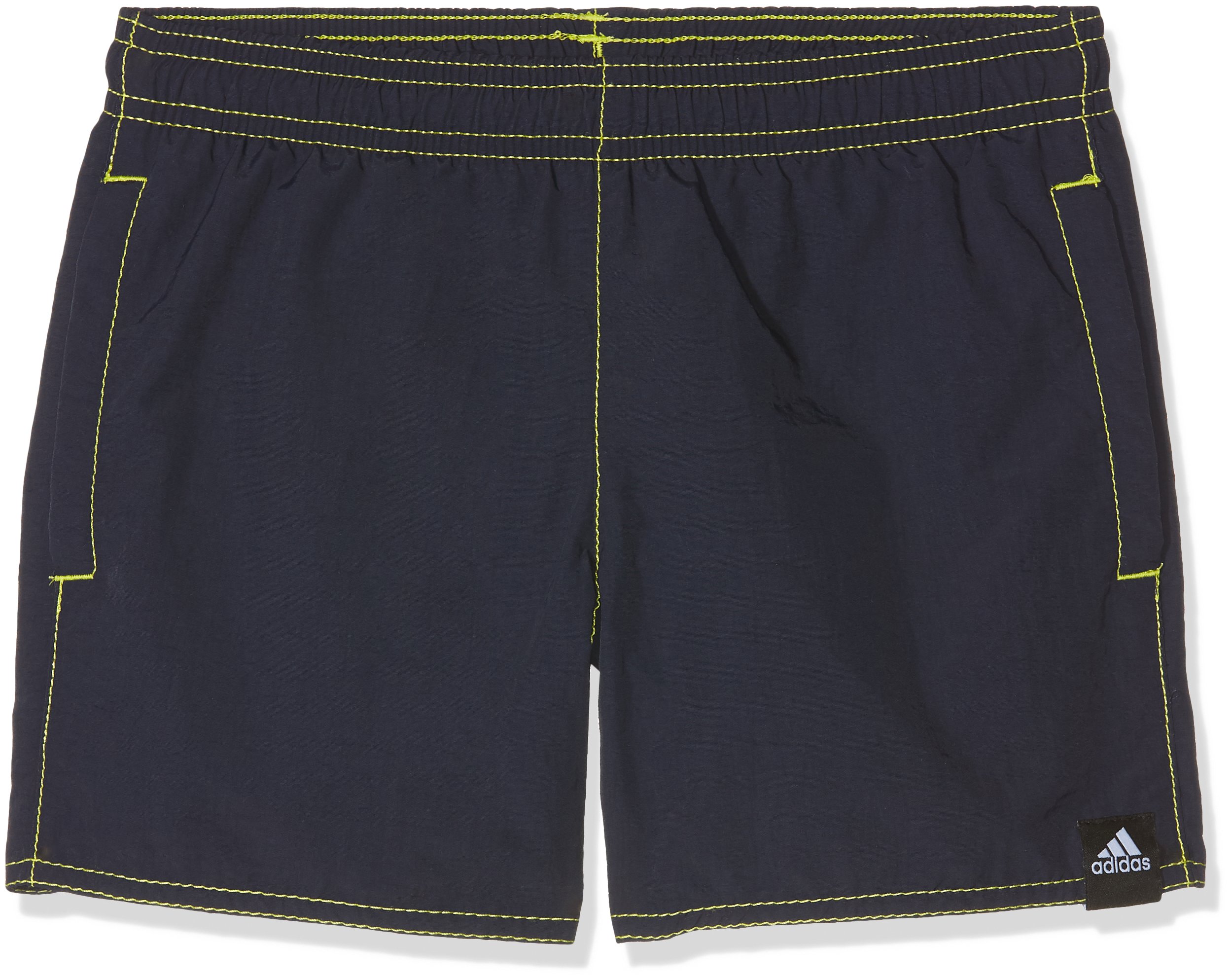 Adidas Boys Swim Shorts - Solid Blue Quick-Dry Beach & Pool Shorts for Kids Swimming Training | Perfect for Summer, Water Sports & Active Play (Style: CV5204)