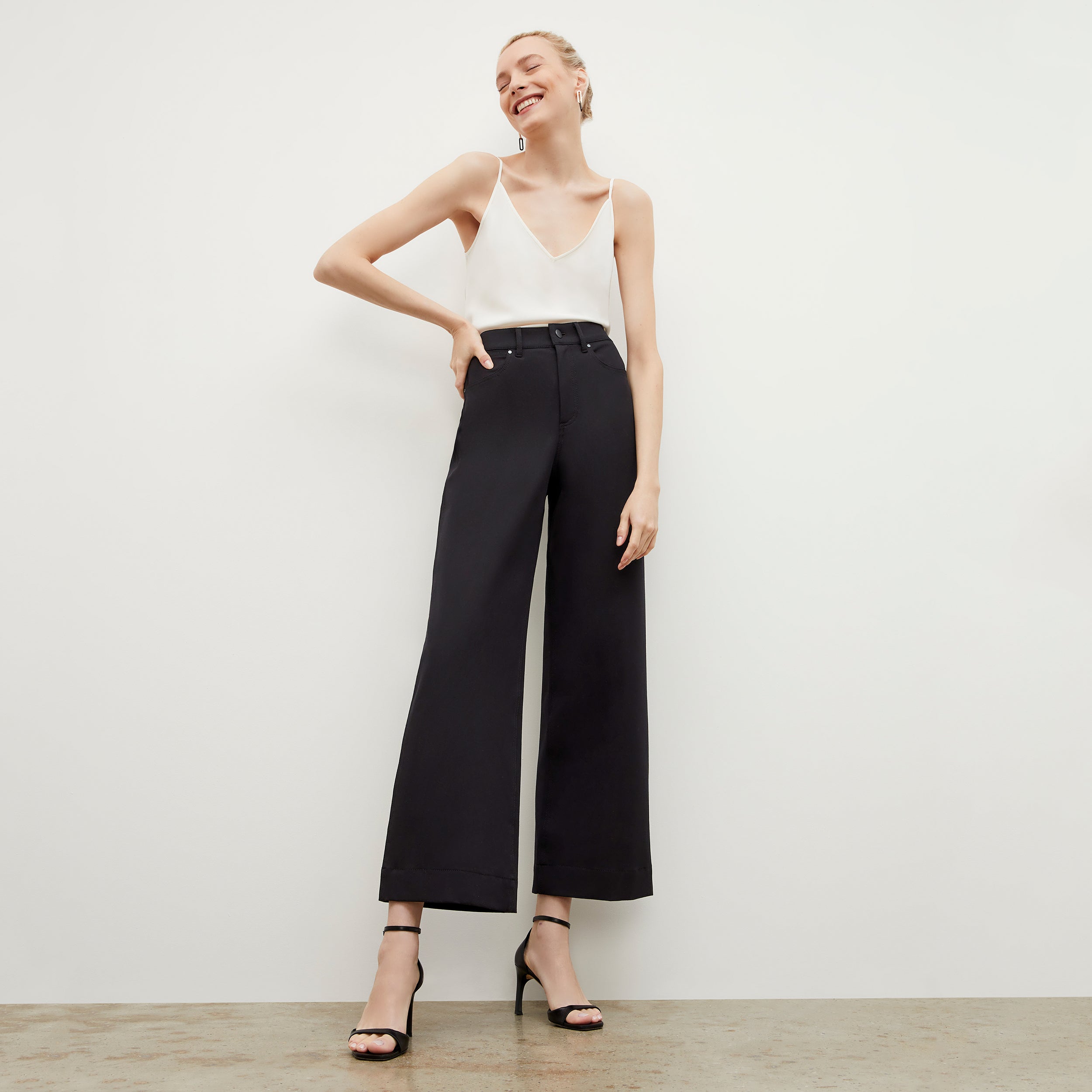 Milo Wide Leg Eco-Friendly Jeans - Better Than Denim in Black | Sustainable Fashion for Women, Casual Wear & Everyday Comfort