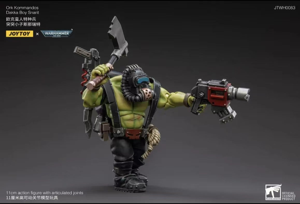 JOYTOY 1/18 Scale Warhammer 40K Ork Kommandos Action Figure - Highly Detailed Collectible Model for Tabletop Gaming & Display