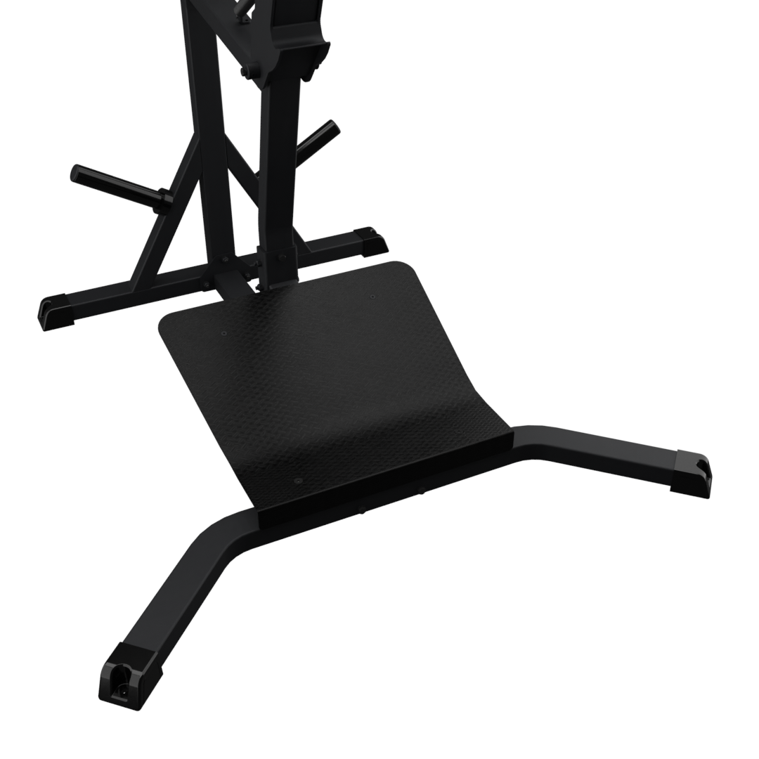 Gronk Fitness Plate Loaded Leverage Squat & Calf Machine - Heavy Duty Strength Training Equipment for Home & Commercial Gyms - Perfect for Leg Workouts, Squats & Calf Raises