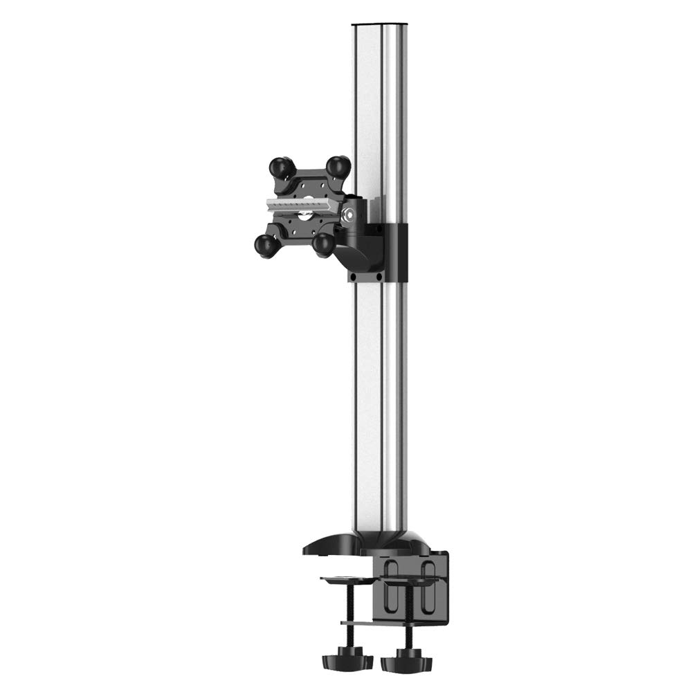 Adjustable Single Monitor Stand for Apple iMac & MacBook - Ergonomic Desk Mount with Height & Tilt Adjustment - Perfect for Home Office, Gaming & Workspace Setup