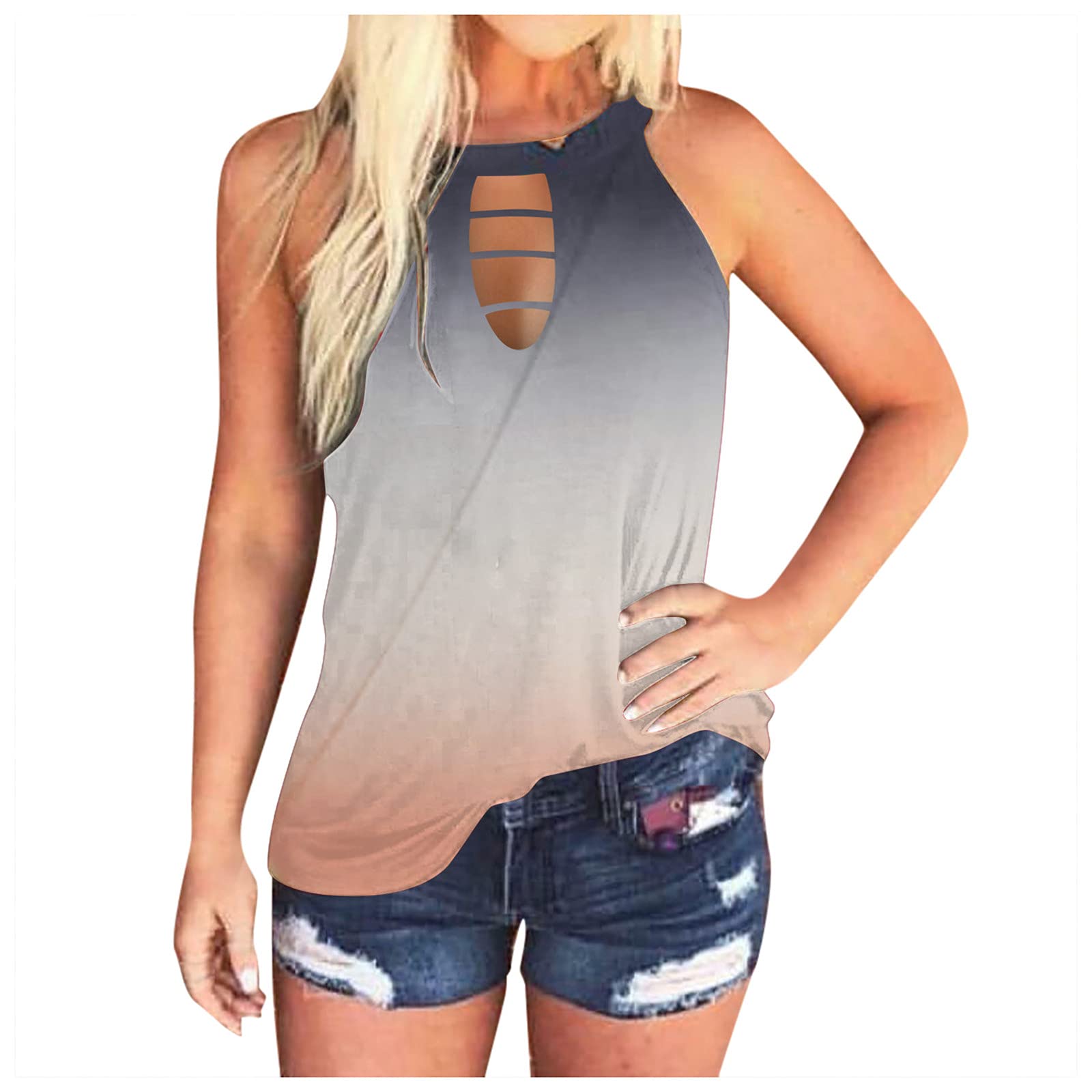 Women's Fashion 3/4 Bell Sleeve V-Neck Lace Patchwork Blouse - Cute Casual Loose Shirt Tops for Everyday Wear & Office Outfits