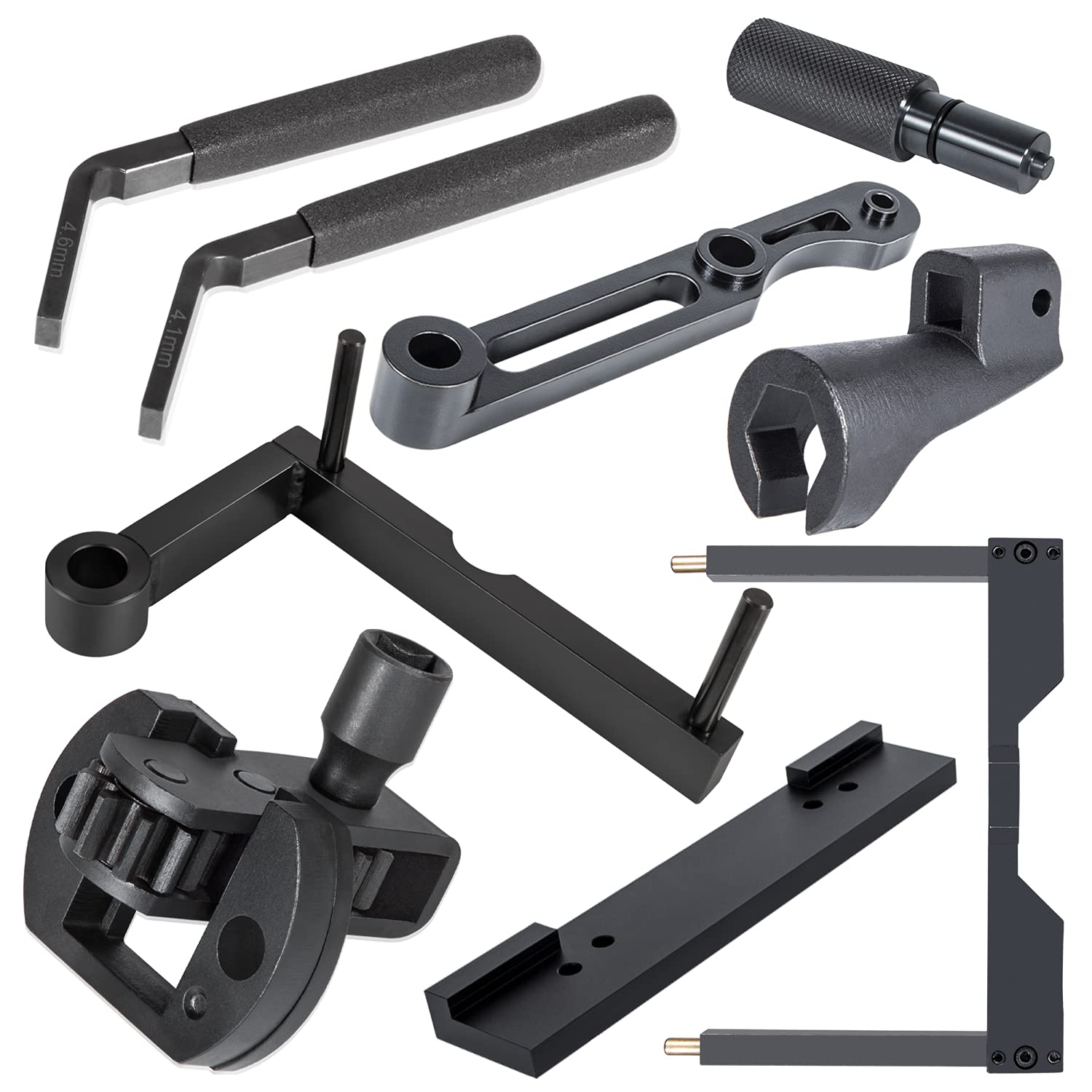 Detroit Diesel DD15 Timing Tool Kit - Engine Brake Adjustment, TDC Locating Pin, Fuel Line Socket, Idler 3 Cantilever & Crankshaft TDC Tool | Professional Camshaft Timing Tools for DD15 Diesel Engines | Ideal for Maintenance, Repair & Performance Tuning