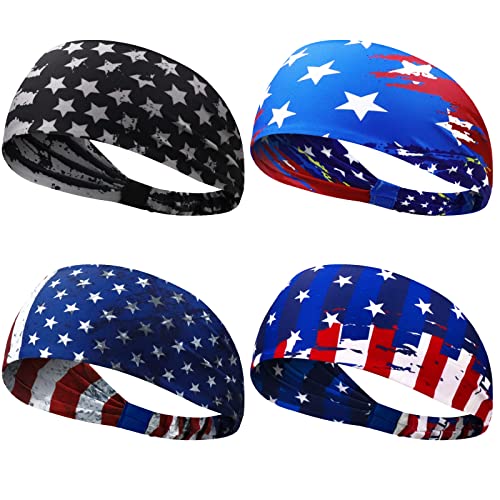 Elastic Band, 4 Pack Flag Multicolor