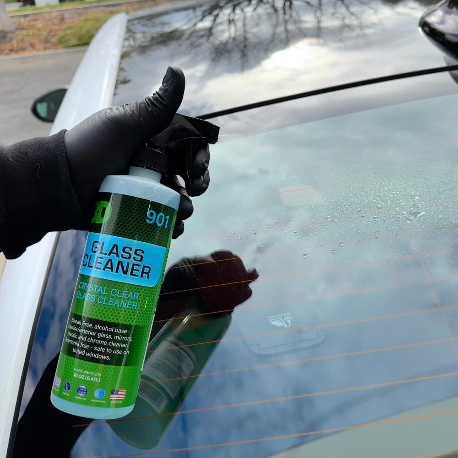 3D Glass Cleaner – Streak-Free, Tint-Safe Formula for Windows, Mirrors & Chrome – Ready-to-Use Car Glass Cleaner – Perfect for Auto Detailing, Home Cleaning & Office Maintenance