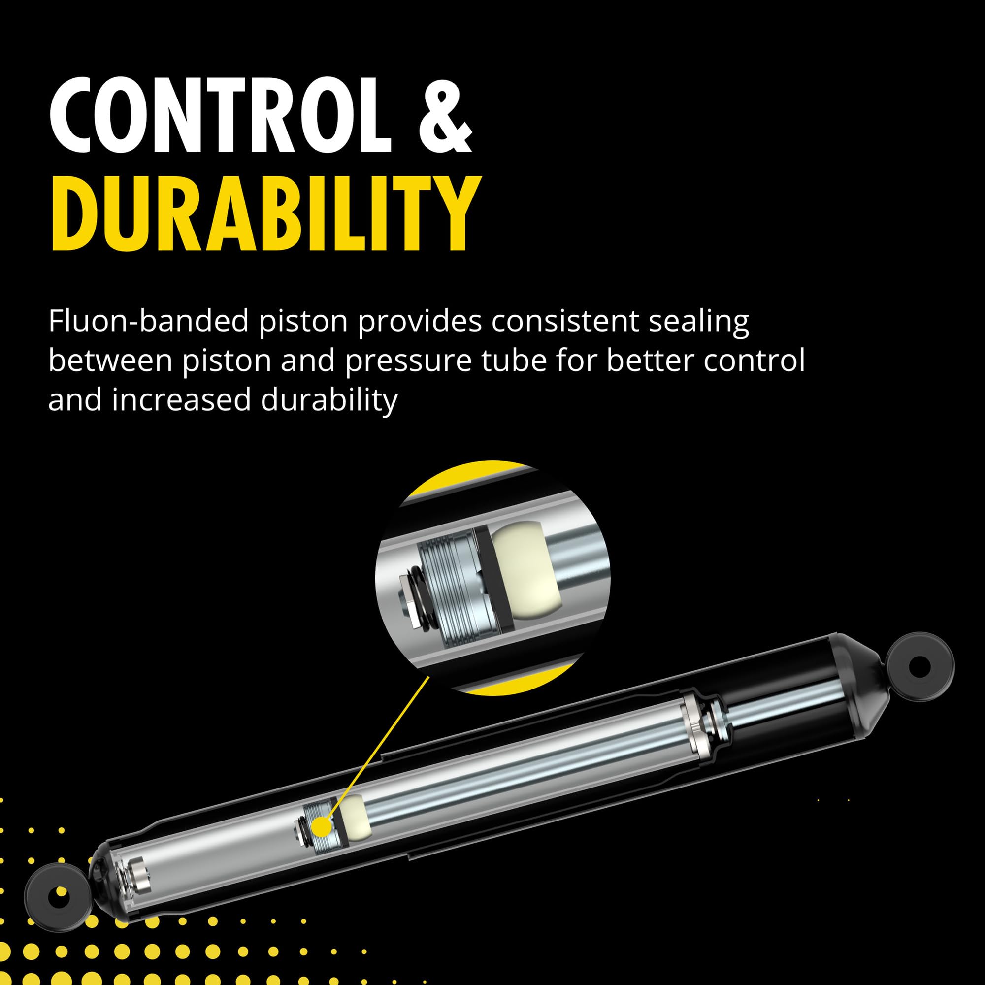 Monroe 911220 Heavy Duty Reflex Truck Shock Absorber - Premium Replacement for Smooth Ride & Enhanced Stability - Ideal for Pickup Trucks, SUVs & Commercial Vehicles