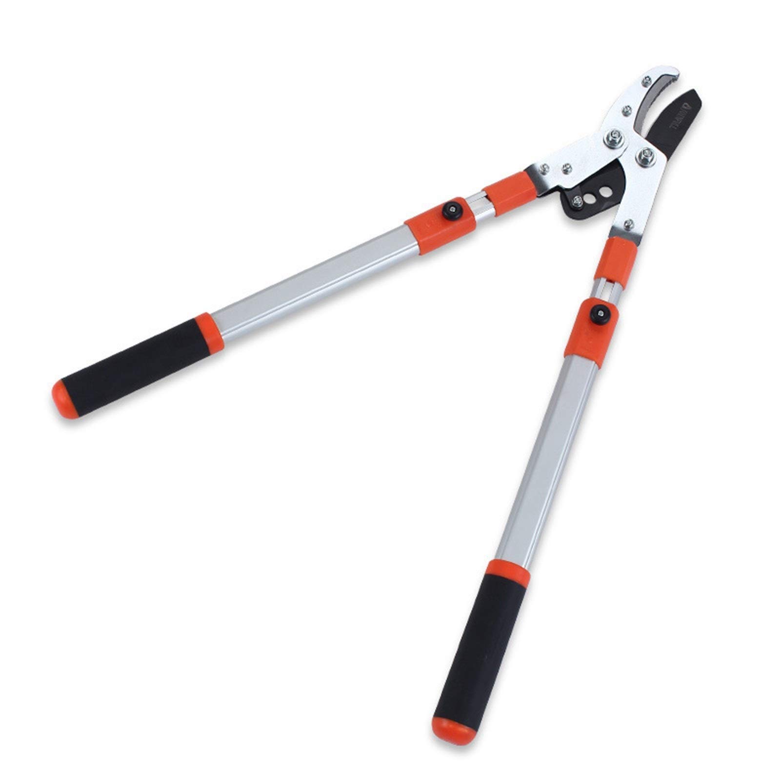 Extendable Telescopic Garden Shears - Aluminum Alloy & Manganese Steel Pruning Lopper for Thick Branches, Fruit Trees, and Bushes - Handheld Ratchet Anvil Pruner for Easy Trimming - Perfect for Gardening, Landscaping, and Tree Care