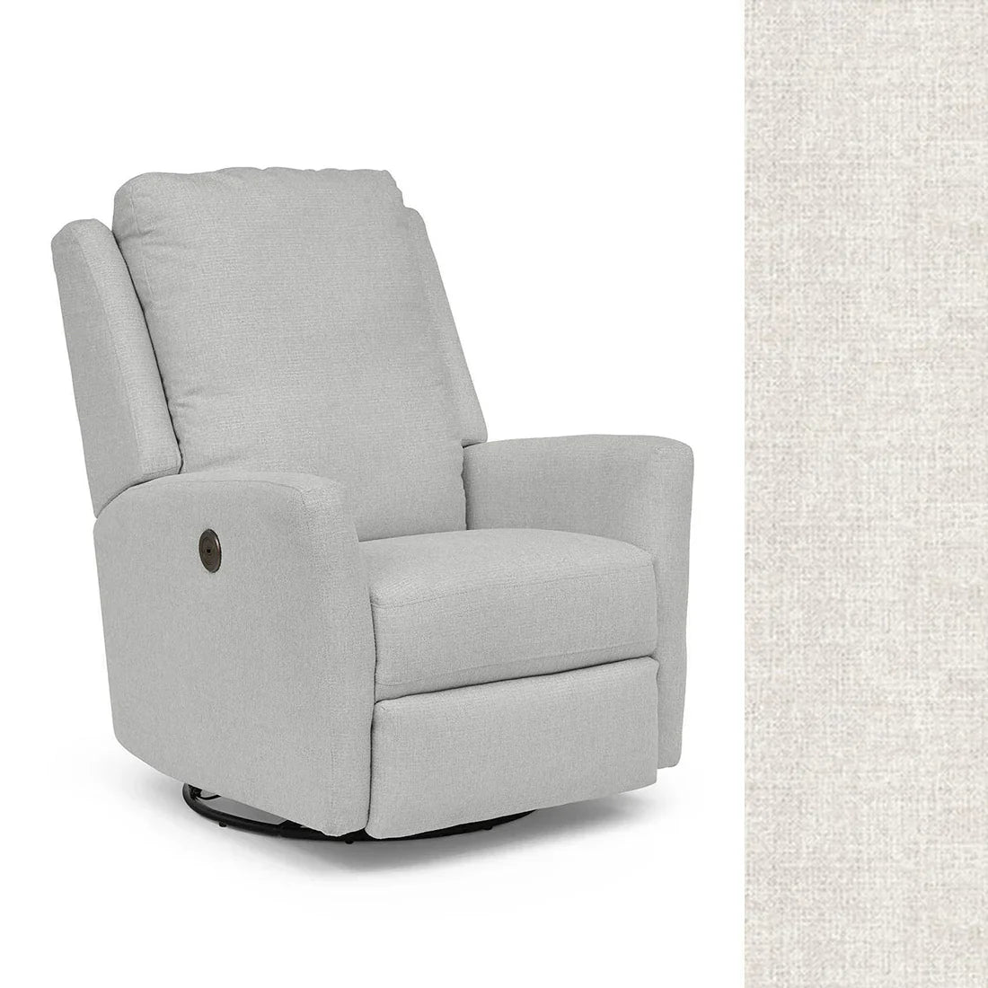 Best Heatherly Power Swivel Glider Recliner Chair - Ergonomic Comfort for Living Room, Nursery & Home Theater - Adjustable Electric Massage Chair with USB Ports