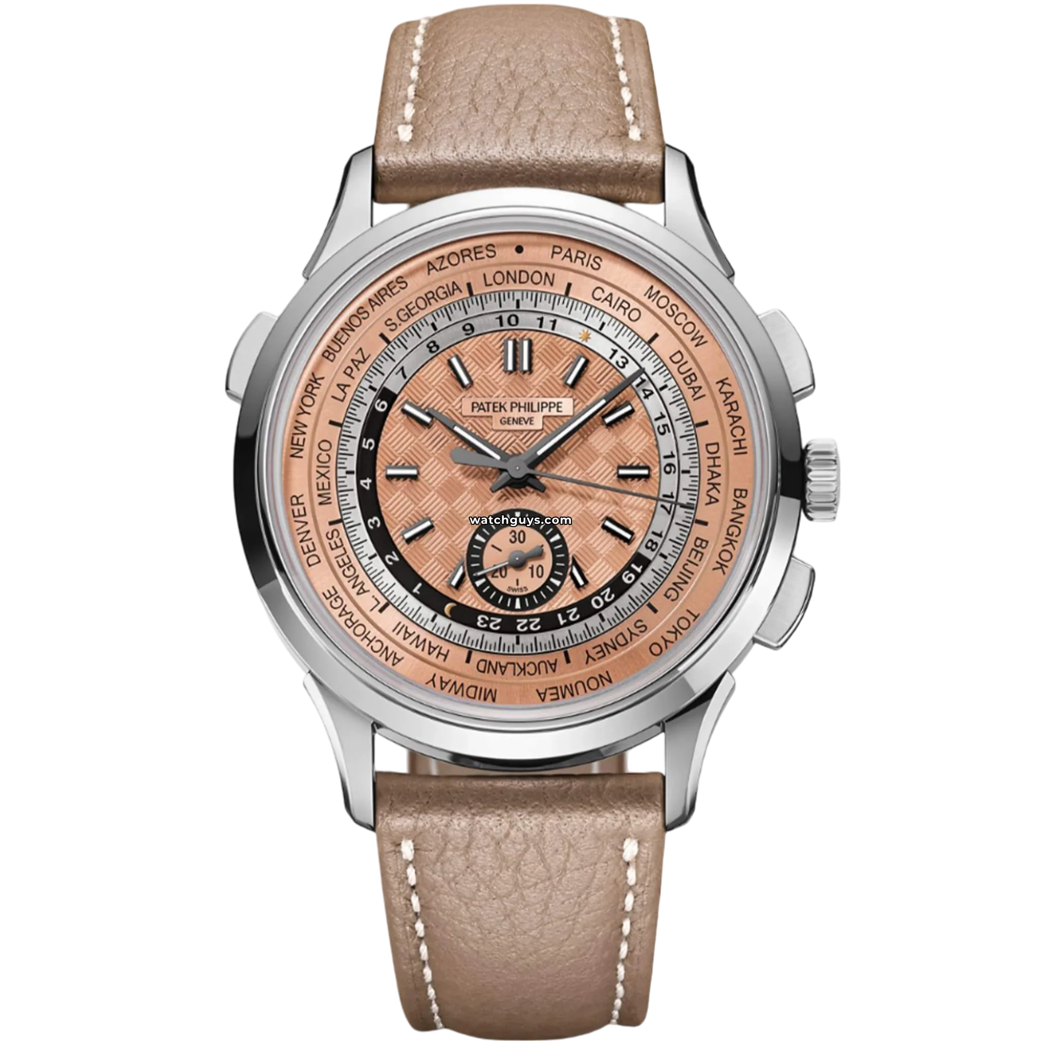 Patek Philippe World Time Chronograph Flyback 5935A-001 Luxury Watch - Perfect for Business Travelers & Watch Collectors