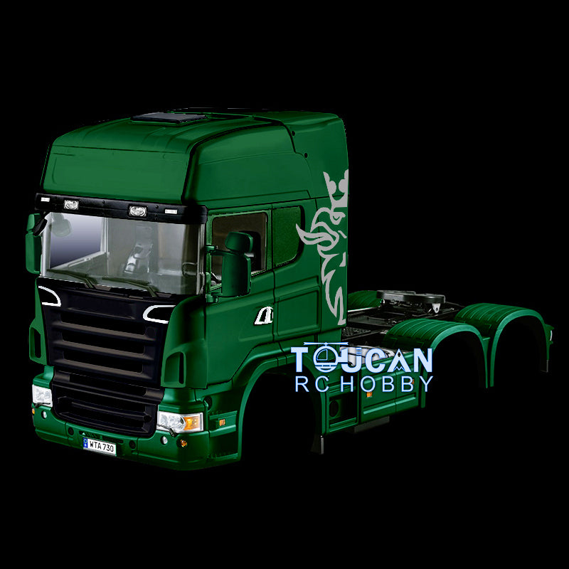 1/14 Scale RC Tractor Truck Painted Cabin Shell - DIY Accessory for 6x4 3 Axles Remote Controlled Model Cars | Perfect for Hobbyists & RC Truck Enthusiasts | Great for Custom Builds & Display Collections