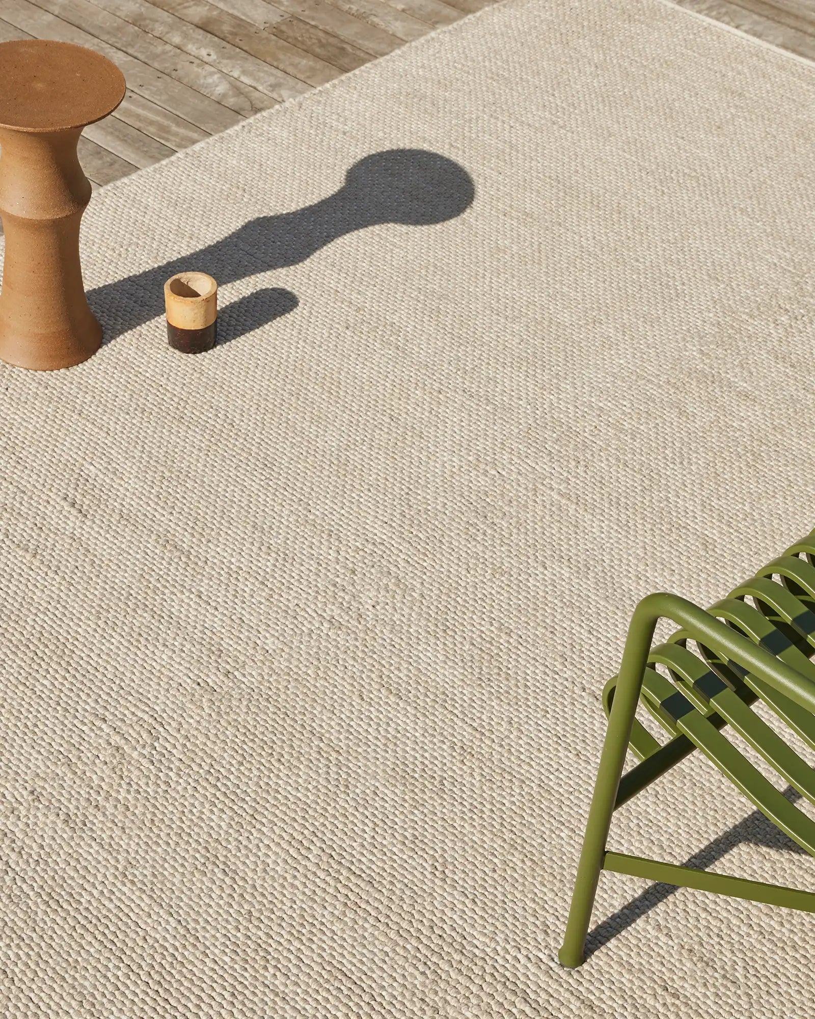 Premium Andorra Outdoor Rug in Oatmeal - Waterproof & UV Resistant Patio Carpet for Deck, Poolside, and Garden - Perfect for Outdoor Entertaining & Relaxation