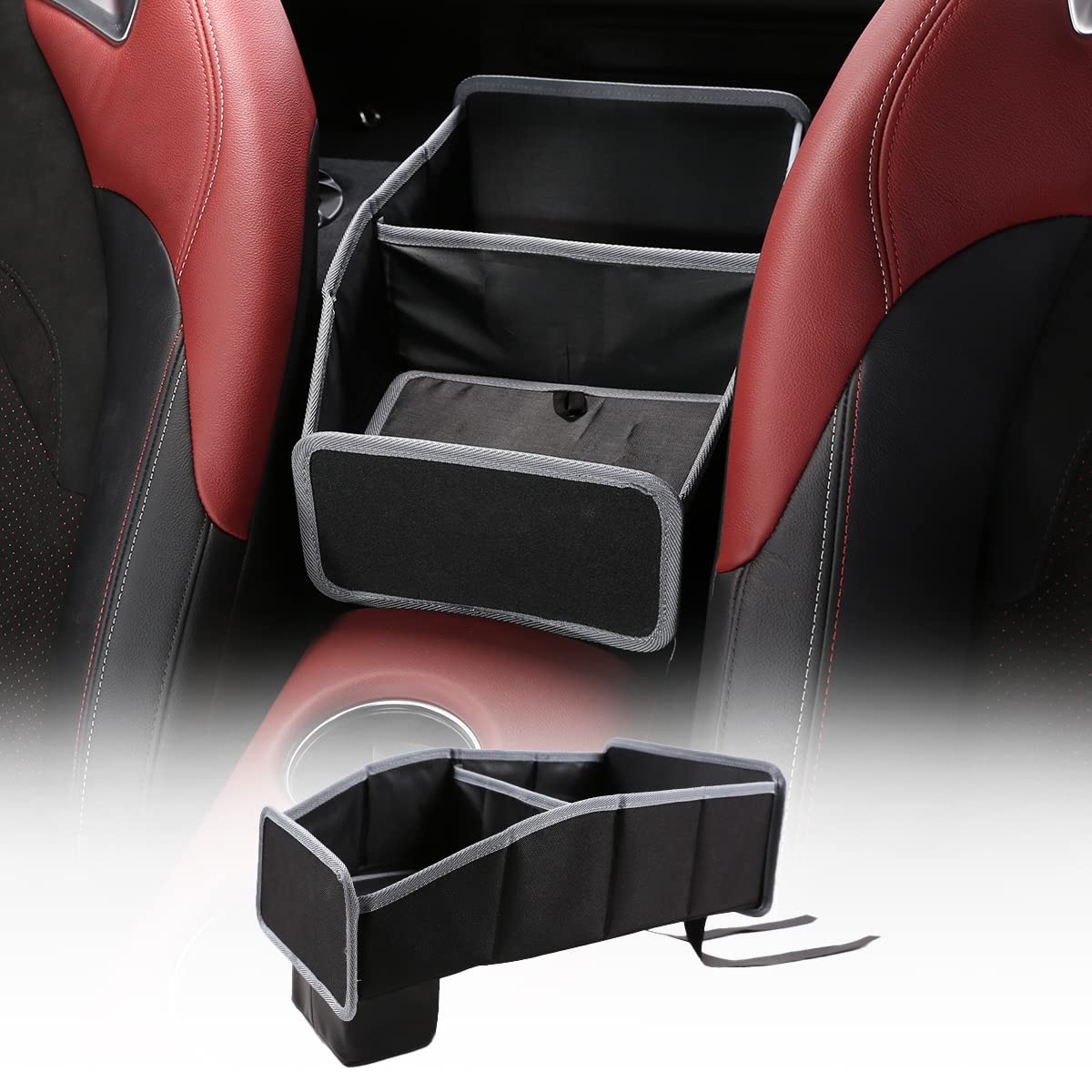 Premium Car Seat Organizer and Storage Bag - Compatible with Toyota Supra GR A90 A91 MK5 (2018-2024 Models) - Durable Black Fabric for Baby Essentials & Road Trips - Perfect for Diapers, Toys, Snacks & Travel Accessories