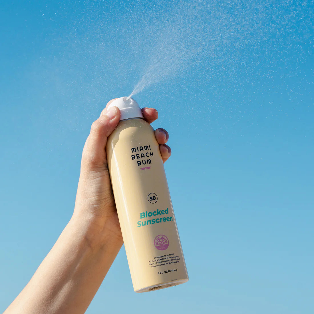BLOCKED SPF 50 Sunscreen - Broad Spectrum UVA/UVB Protection, Water Resistant, Non-Greasy Formula for Face & Body - Perfect for Beach, Swimming & Outdoor Activities