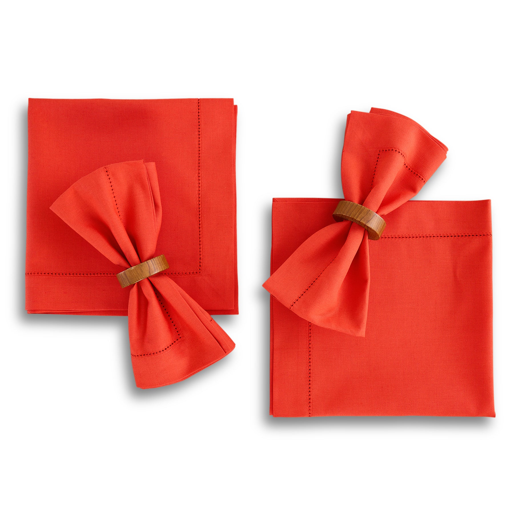 Premium Cotton Linen Hemstitch Napkins Set - 100% Natural Fabric Dinner Napkins for Formal Dining, Wedding, and Special Occasions - Elegant Table Decor for Restaurants and Home Entertaining
