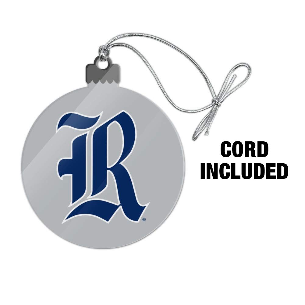 Rice University Owls Logo Acrylic Christmas Tree Ornament - Holiday Decor for Alumni, Fans & Collectors - Perfect for Xmas Trees, Gifts & School Spirit Displays
