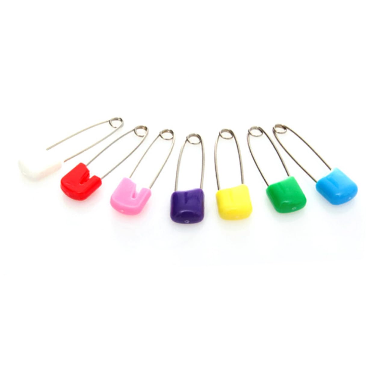 Operitacx 3 Sets Stainless Steel Baby Diaper Safety Pins - 24pcs x 3 Pack, Hard Plastic Cover for Newborns & Toddlers | Secure Diapers, Blankets & Baby Clothes