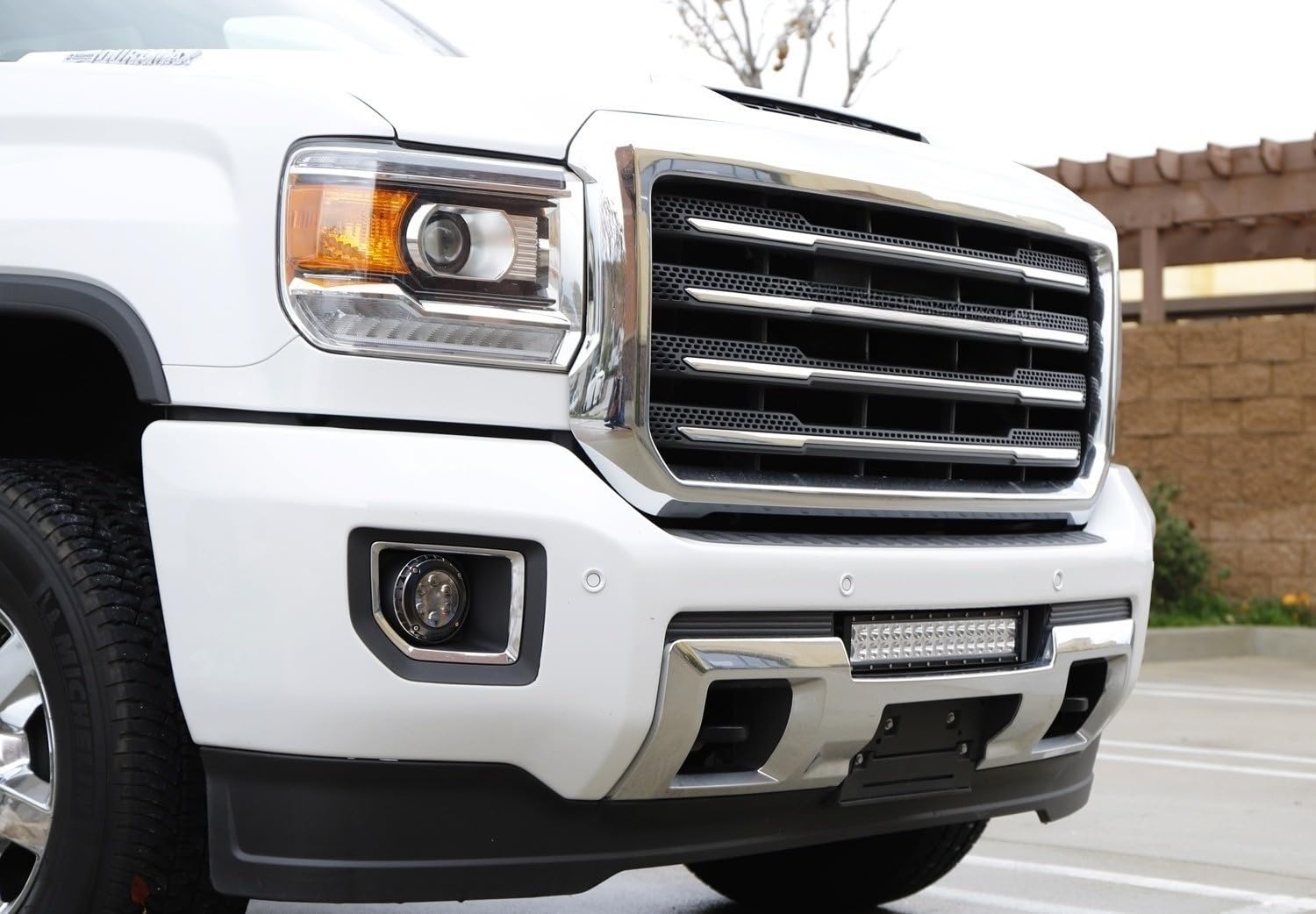 Super Bright 30W LED Fog Lights for 2015-2019 GMC Sierra 2500HD/3500HD - High Power Projector Lens with Fog Bezel Covers, Relay Wires & On/Off Switch | Enhanced Visibility for Off-Road, Night Driving & Inclement Weather Conditions