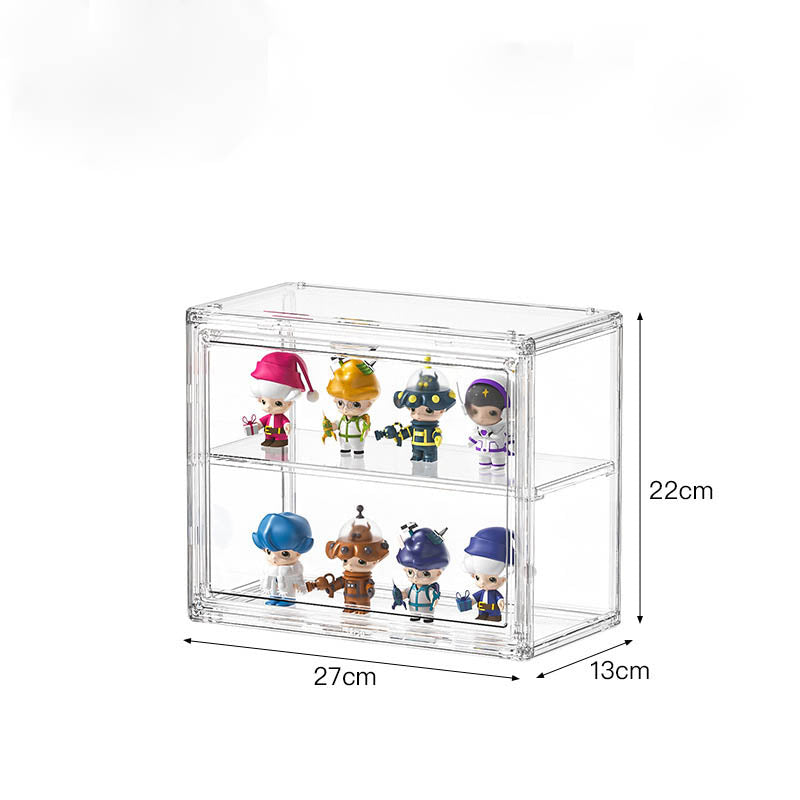 POP MART Display Case - Premium Acrylic Desktop Storage Organizer for Collectible Figures & Toys | Perfect for Home, Office, and Gift Display