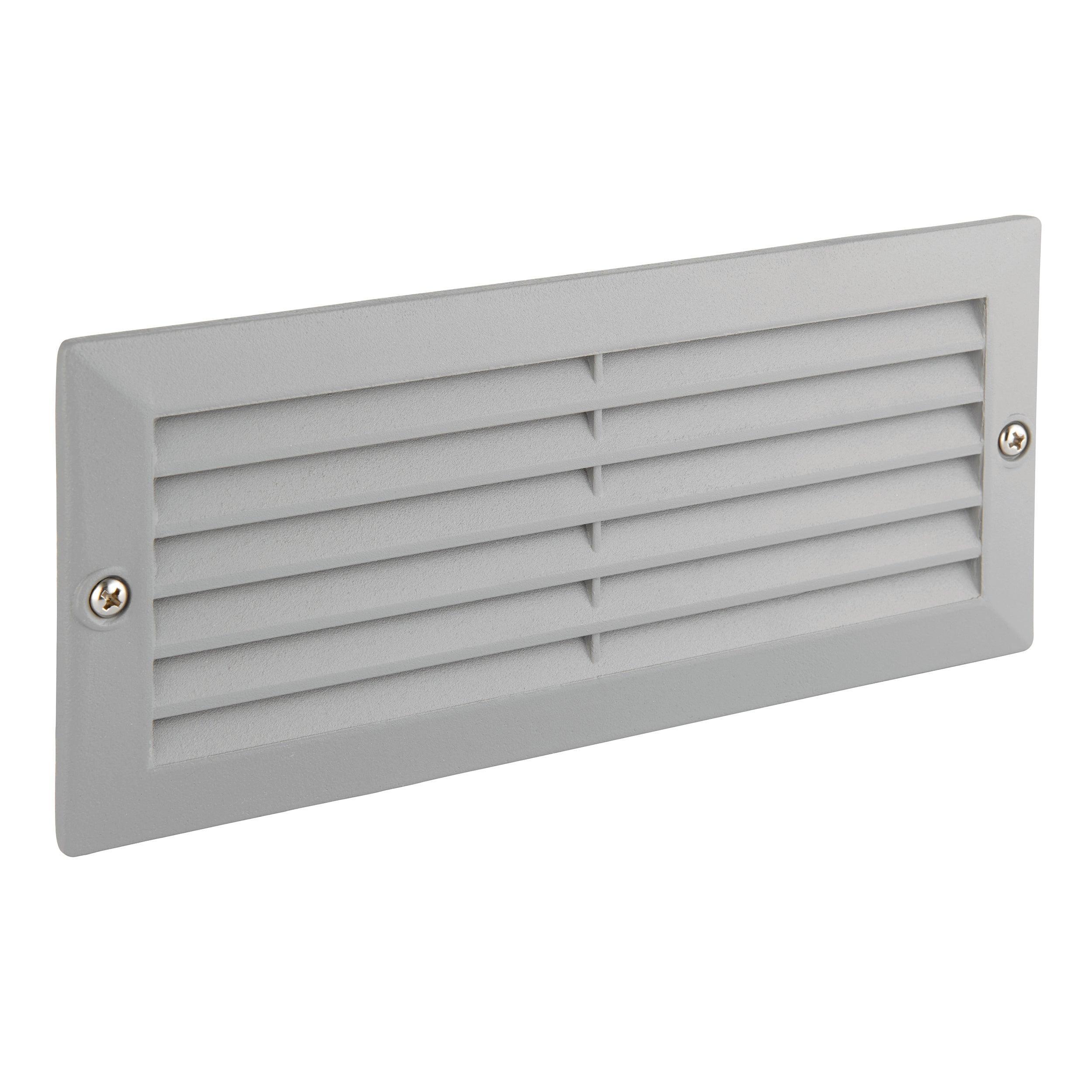 Eco-Friendly Grey Brick Light with Louvre Design - IP44 Rated 40W LED for Outdoor & Garden Lighting