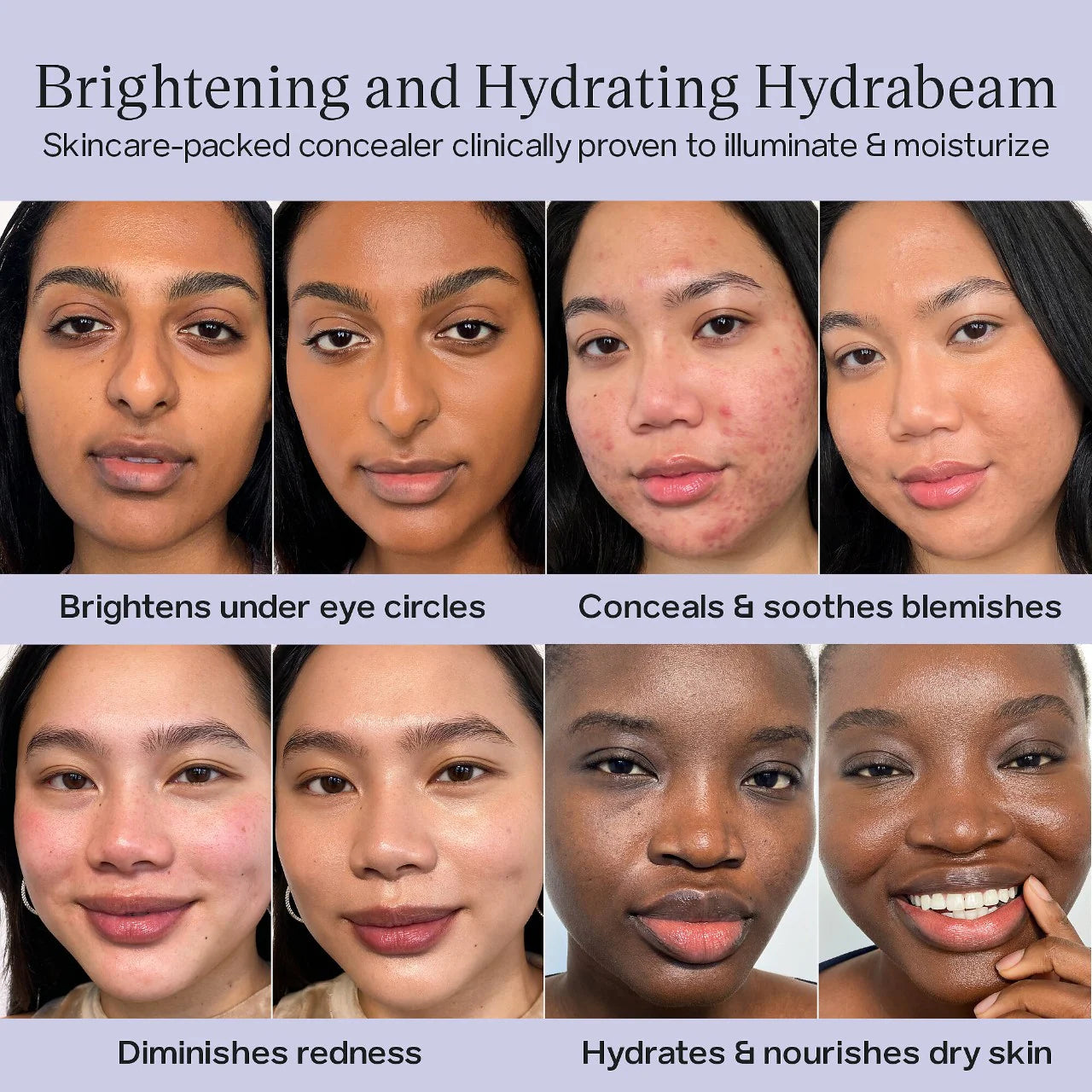 Saie Hydrabeam Hydrating & Concealing Under Eye Brightener - Lightweight, Crease-Proof Formula for Dark Circles & Puffiness (Multiple Shades, New in Box) - Perfect for Everyday Wear & Travel Makeup Essentials