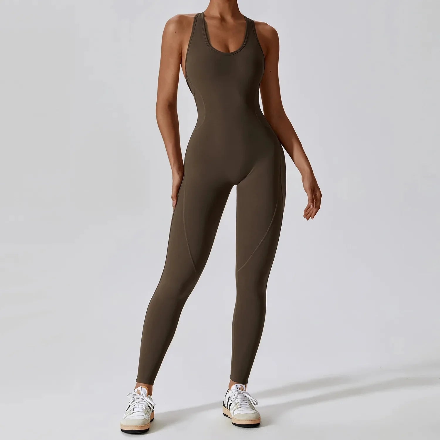 Women's Sexy Gym Tracksuit Bodysuit - Soft One Piece Workout Set for Yoga, Fitness & Sports | Comfortable Siamese Sportswear Jumpsuit for Women | Perfect for Gym, Running & Active Lifestyle