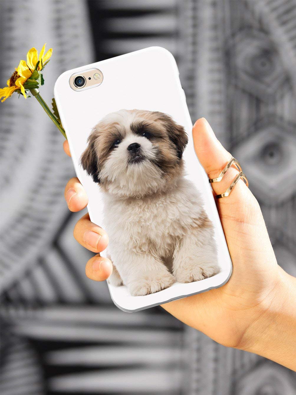 Premium 3D Textured Protective Phone Case for Samsung Galaxy Note 9 - Inspired Shih Tzu Design - Shockproof & Slim Fit Cover with Raised Edges - Perfect for Everyday Use, Work, and Travel