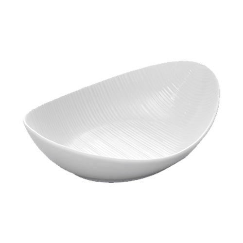 Alani 021352 Embossed Oval Bowl - 11 oz Ceramic Serving Bowl, Set of 24 - Perfect for Restaurants, Catering & Home Entertaining