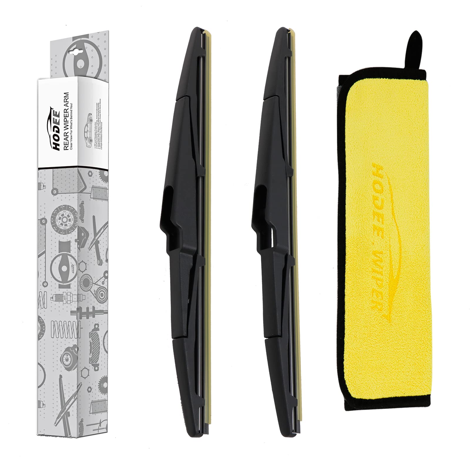 2-Pack Rear Wiper Blade Replacement Kit for Hyundai Santa Fe 2013-2017 & Kia Sedona 2015-2022 - OEM 98811B8000 - Perfect for Back Windshield Cleaning in Rainy Weather