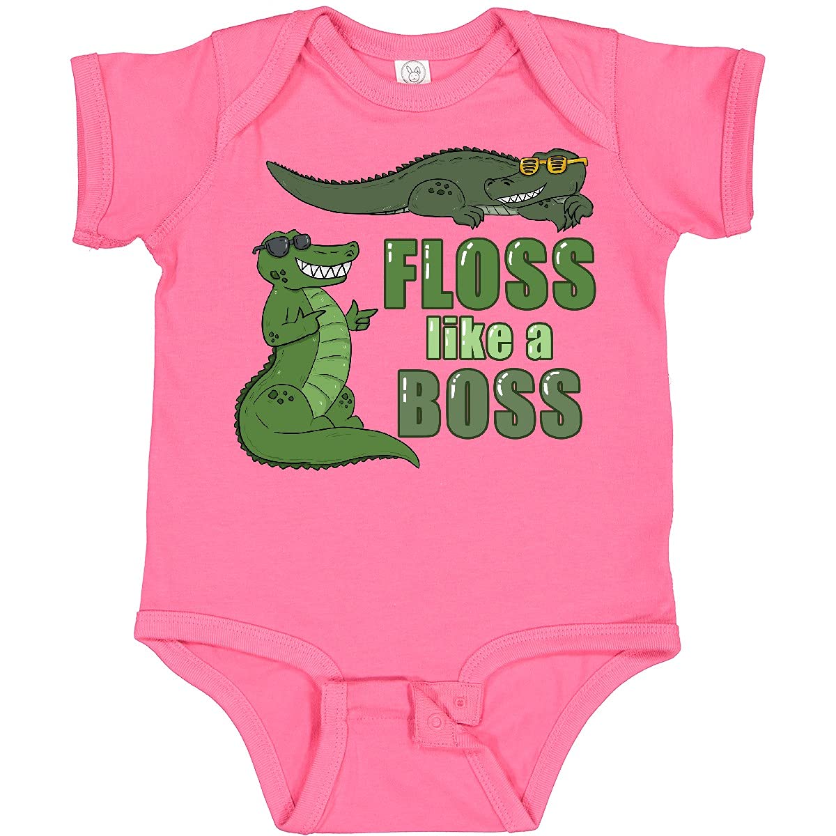 Floss Like a Boss Gators Baby Bodysuit - Cute Alligator Print Cotton Onesie for Infants & Toddlers - Perfect for Playtime, Photos & Gifts