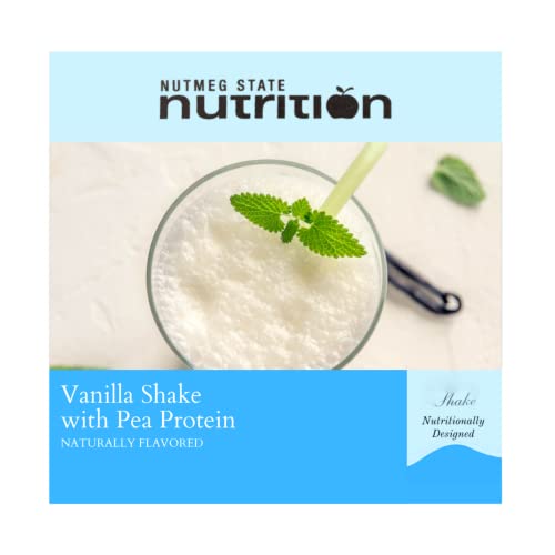 Nutmeg State Nutrition Vegan Meal Replacement Shake - 15g Pea Protein, 100 Calories, KETO & Ideal Protein Friendly, Gluten-Free, Non-GMO, Vanilla Flavor (7 Servings) - Perfect for Post-Workout Recovery & Weight Management