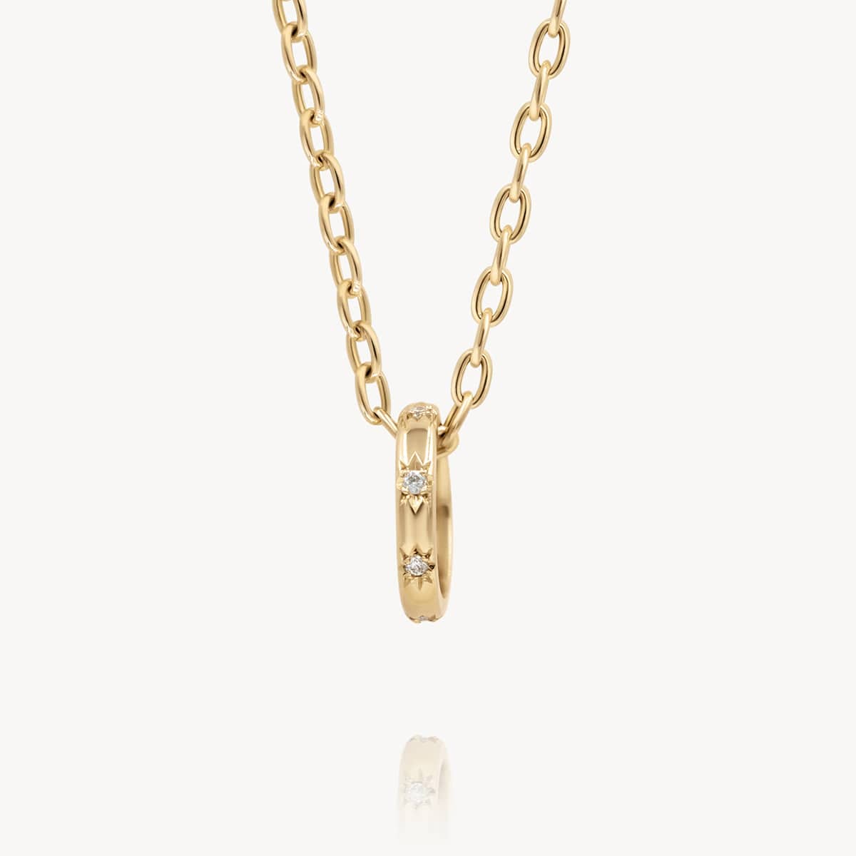 Starburst Birthstone Ring Charm Necklace - Dainty Gold/Silver Pendant for Women - Perfect Gift for Birthday, Anniversary & Mother's Day Jewelry