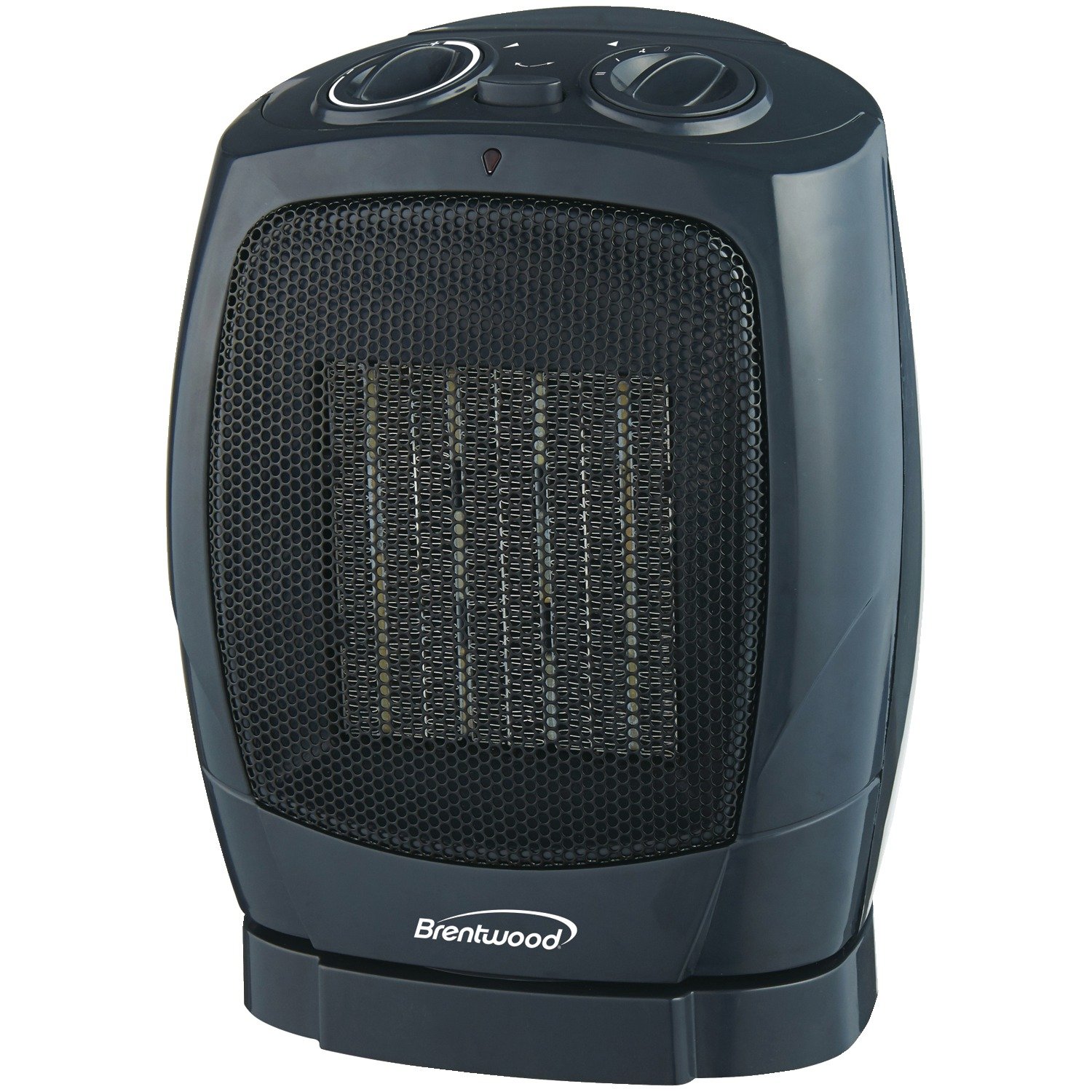 Black Oscillating Ceramic Heater - Portable Space Heater for Home, Office & Bedroom - Fast Heating, Energy Efficient & Quiet Operation