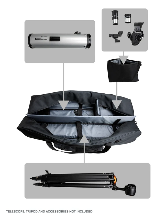 40 Telescope Bag (94025) - Waterproof & Durable Carrying Case for Astronomy, Travel, and Outdoor Adventures - Perfect for Telescopes, Binoculars, and Camera Equipment