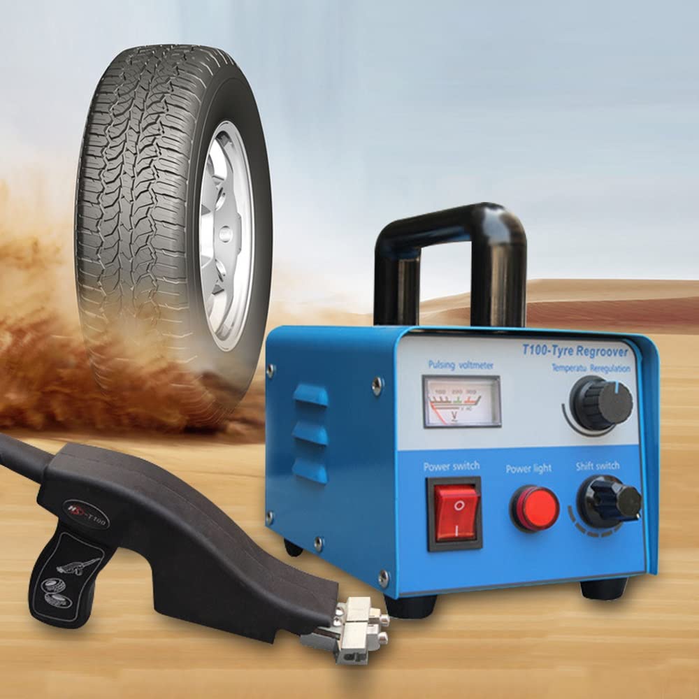 Professional Tire Groover Kit - Heavy Duty Truck & Car Tire Regrooving Tool with Heated Cutter, 110V 400W - Perfect for Tire Repair Shops & Off-Road Vehicle Maintenance