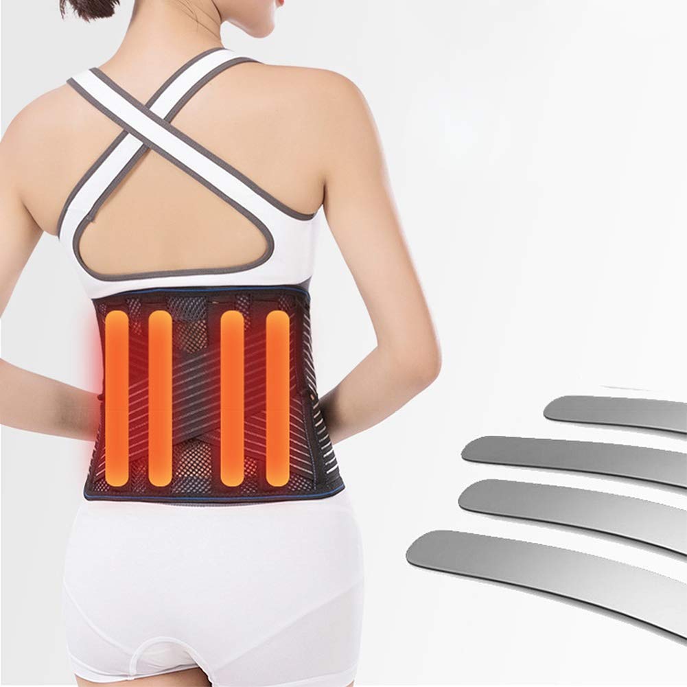 Men's XL Black Ultra-Thin Summer Lumbar Support Belt - Adjustable & Breathable Back Brace for Herniated Disc, Sciatica & Scoliosis Pain Relief - Perfect for Office Work, Driving, Post-Surgery Recovery & Daily Comfort