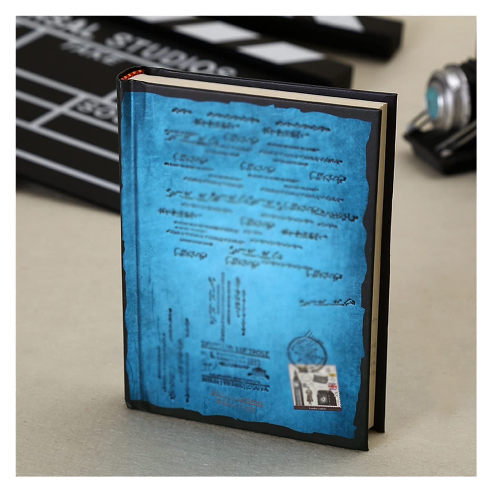 Vintage Retro Hardcover Notebook - Personal Diary, Journal, Planner for Office, School, and Home Use | Classic Stationery Gift for Writers & Students (Color D)