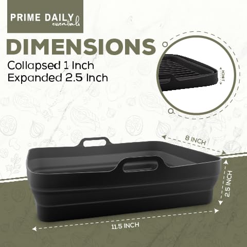 Extra Large Reusable Silicone Air Fryer Liners for Toaster Oven - Non-Stick, Durable Baking Accessories for Family Meals | Perfect for Roasting, Frying & Reheating Food in Air Fryers
