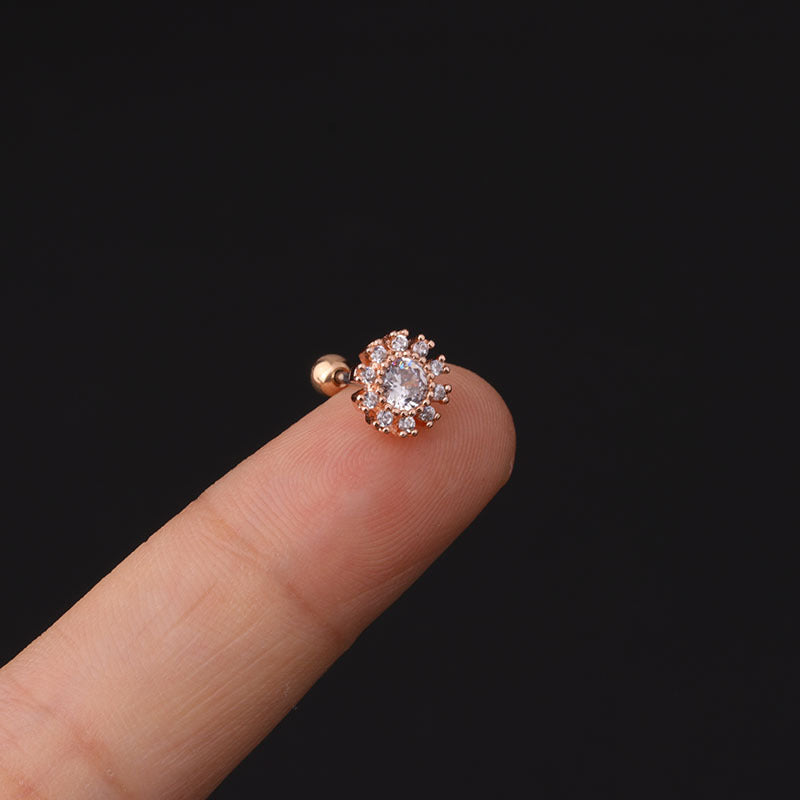 20G Cartilage Tiny Stud Earrings - Delicate Flower Design for Women | Perfect for Daily Wear, Parties & Gifts